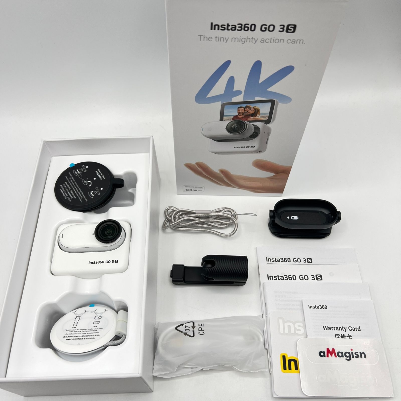 Insta360 GO 3S 128GB CINSAATA_GO3S04 アークティックホワイト アクションカメラ インスタ ゴー 本体