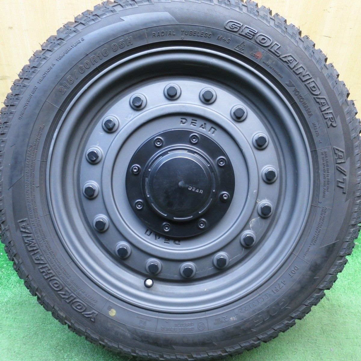 バリ溝 9.5分 1本 DEAN COLORADO 215|60R16 ヨコハマ A|T G015 ディーン コロラド PCD112 120|5H マルチ 5031103Hノ
