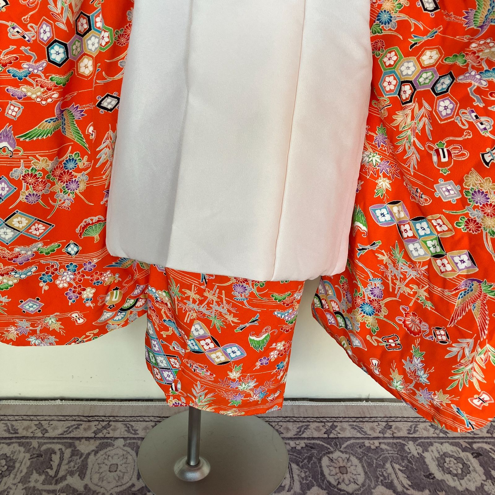 507agu38◎七五三 三歳 女の子 着物のみ セミアンティーク
