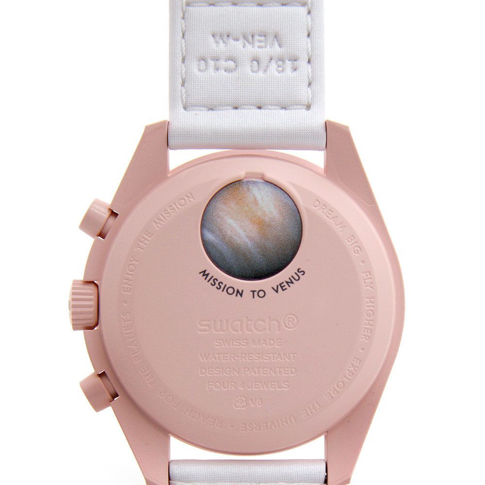ほぼ未使用 オメガ×スウォッチ 腕時計 ヴィーナス SO33P100 白文字盤