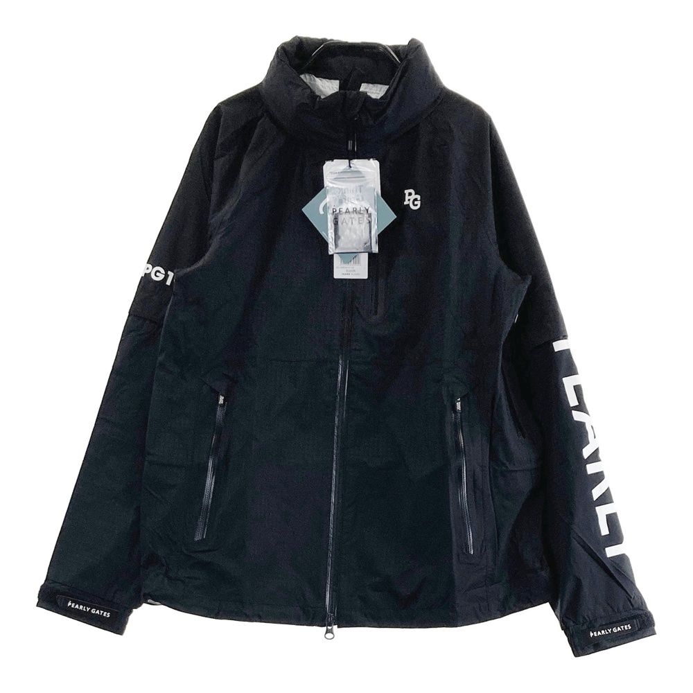 サイズ 0 PEARLY GATES パーリーゲイツ 053-2988302 多機能 レインジャケット 総柄 ブラック系 240101535056 ゴルフウェア レディース ストスト