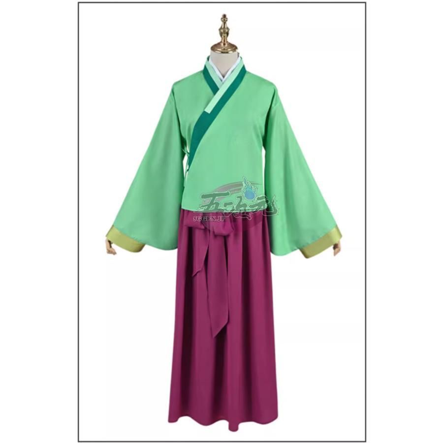 ♥ 精巧 五次元 薬屋のひとりごと 猫猫 マオマオ コスプレ 衣装 ウィッグ 靴 追加可 BJ0908ML ハロウィン