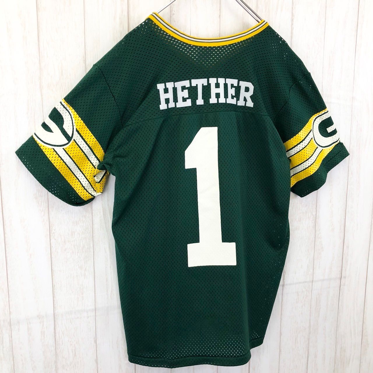 NFL グリーンベイ パッカーズ ナイロン ゲームシャツ 緑 黄. Rawlings