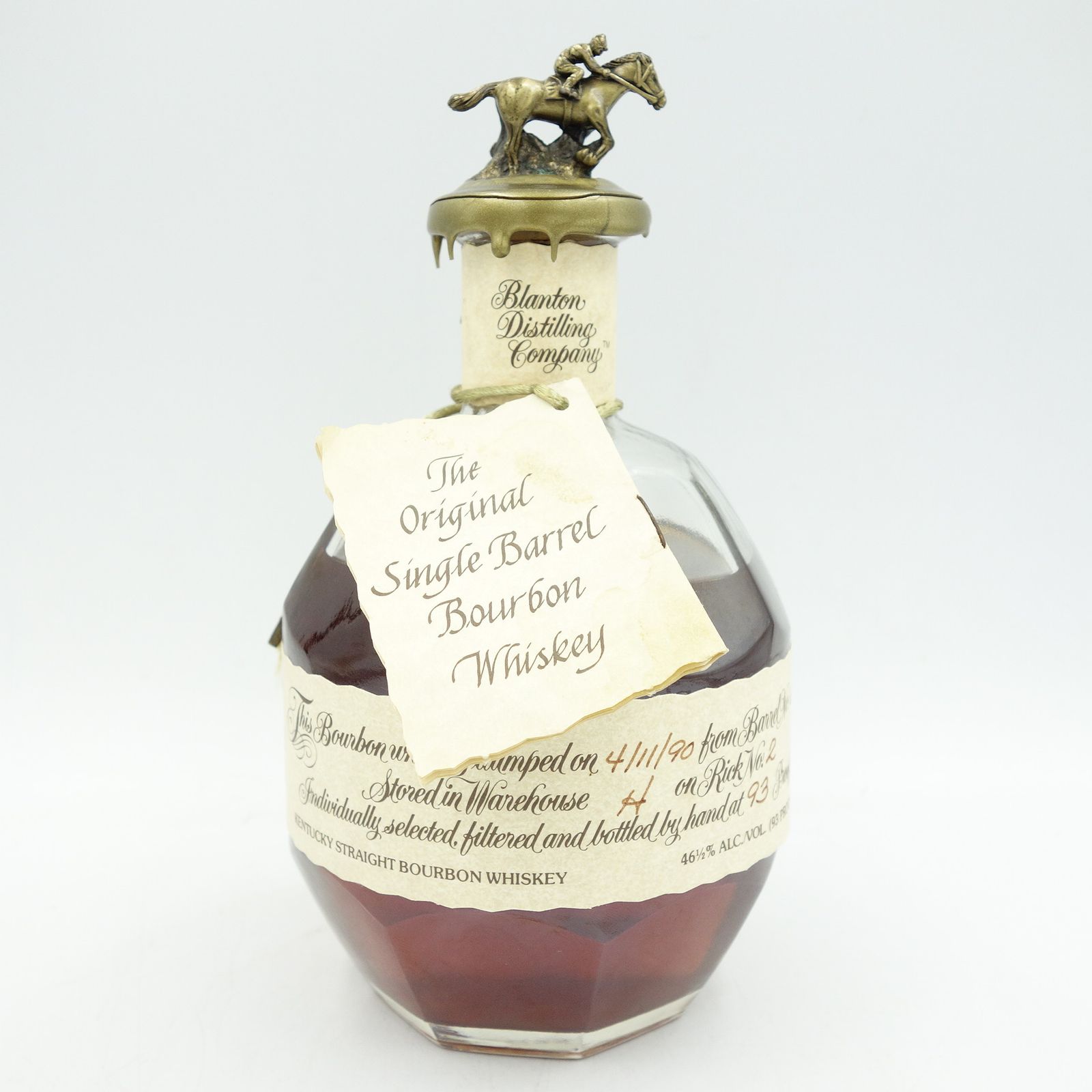 1990年 ブラントン ブラントン シングルバレル1990年 保存袋付き 750ml