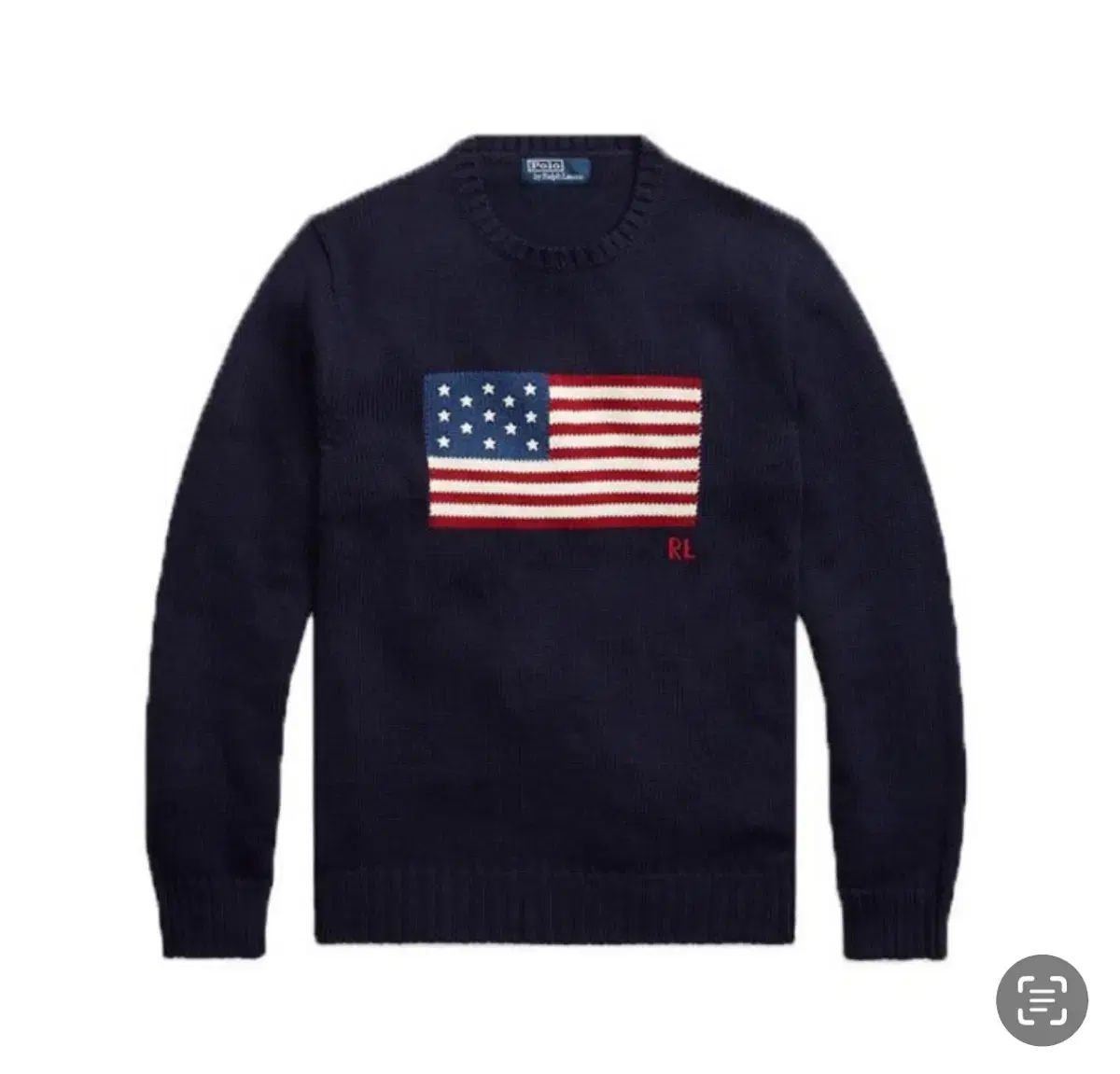 ポロ Ralph Lauren(ラルフローレン) 象徴的な USA 星条旗 ニット セーター M