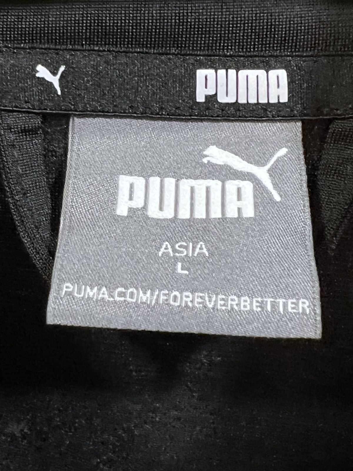 美品 プーマ ジャージ 上下セットアップ 黒白 L メンズ PUMA