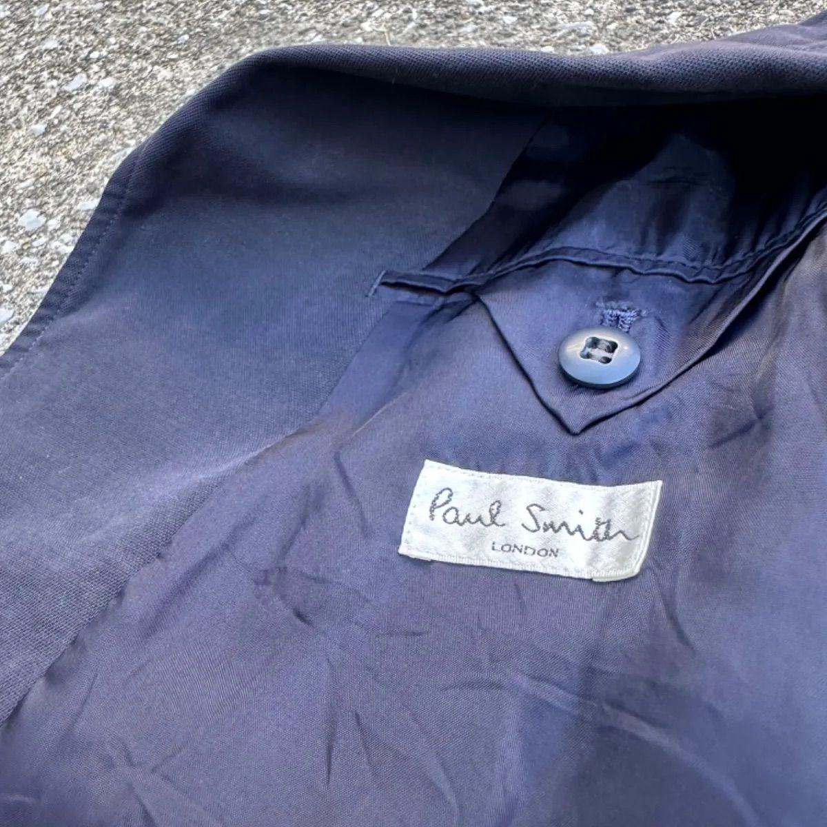 Paul Smith ／ ポールスミス コットンテーラードジャケット 紺ブレ 古着 vintage アメトラ