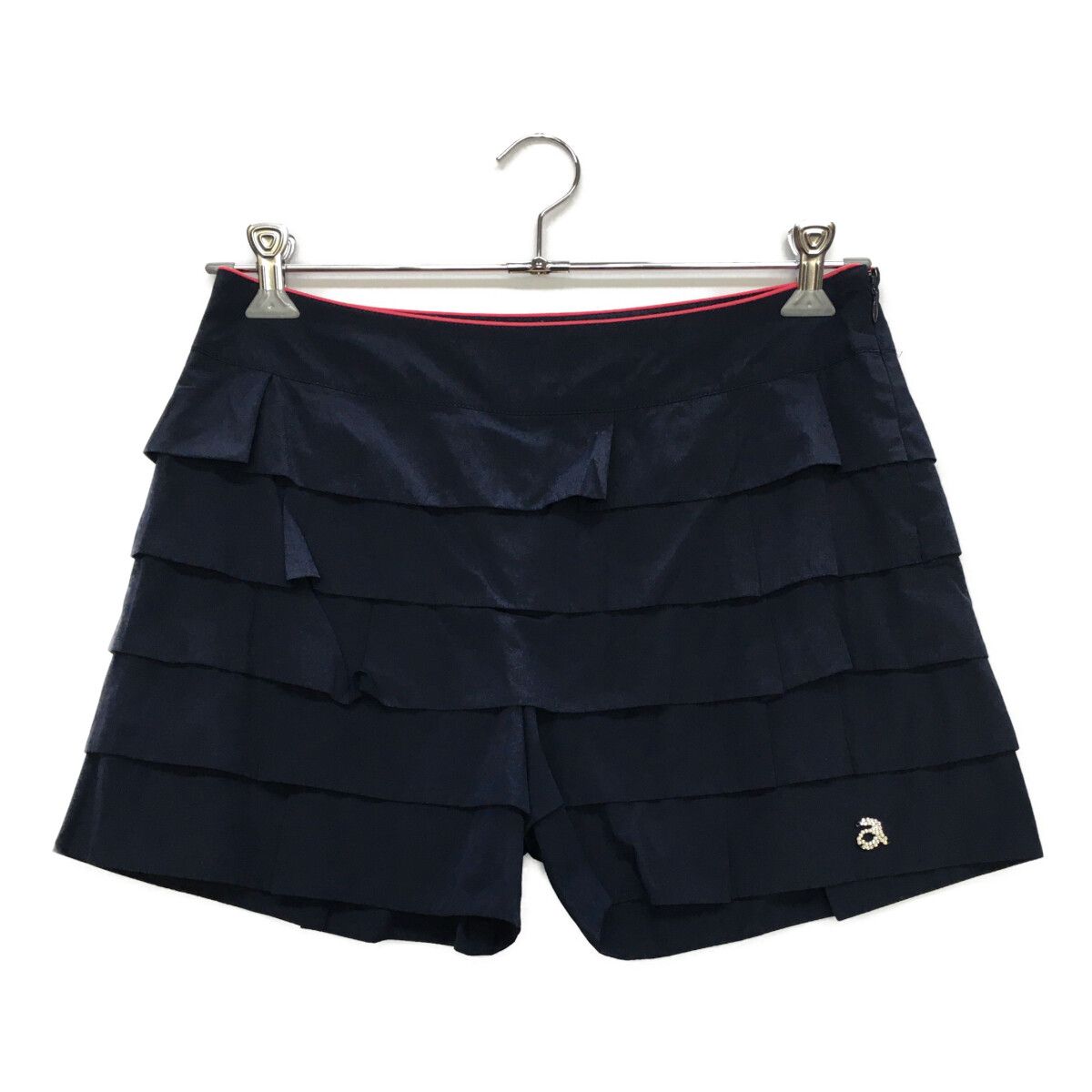 archivio - coco 中古 アルチビオ archivio レディース ショートパンツ 40(L) 紺 ネイビー フリル 春夏 ロゴ入り 中古 レディース アルチビオ archivio ショートパンツ 40(L) 紺