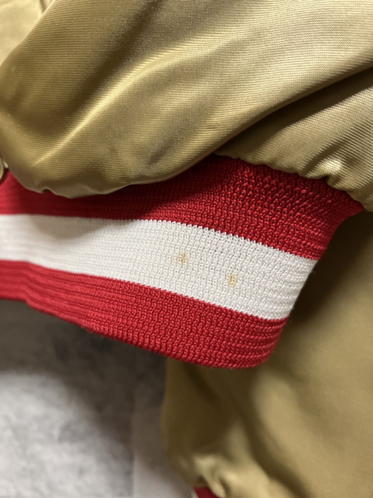 希少 USA製 90s chalk line NFL 49ers スタジャン - メルカリ