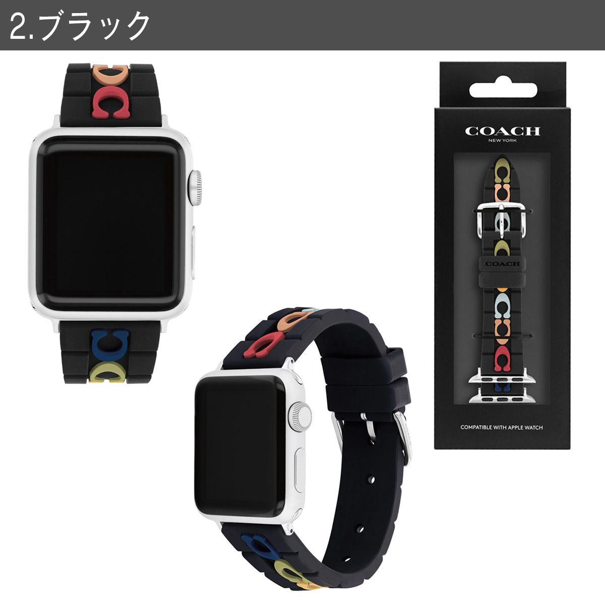 COACH 人気 シグネチャー Apple Watch ストラップ 38MM/41MM 