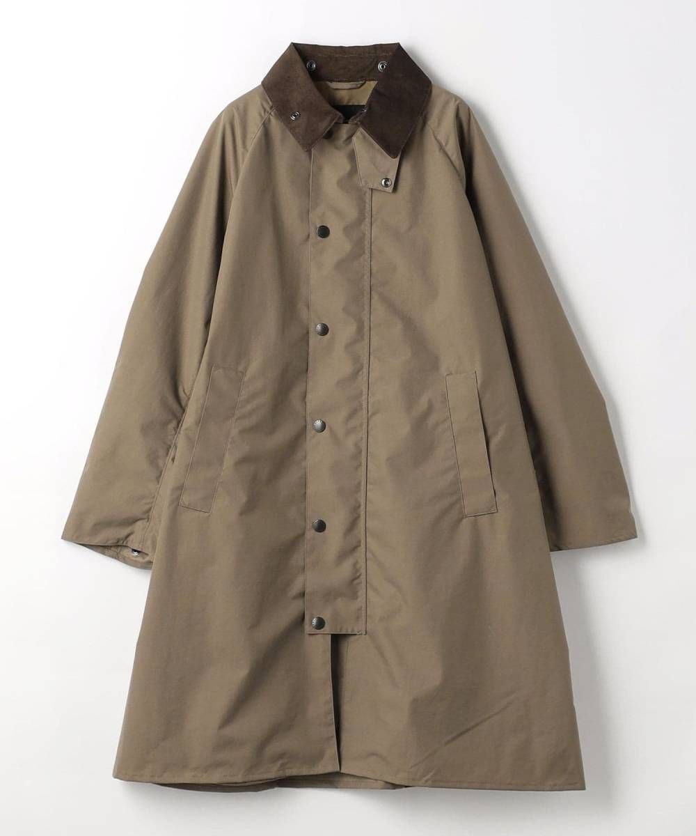 36 未使用品 Barbour バブアー エクスモア 3/4 Aライン コート ジャケット ナイロン モカ バーレー ユニセックス 231mcag003  - メルカリ