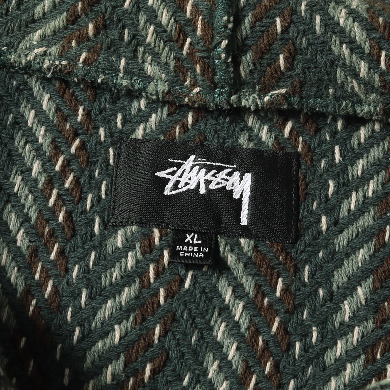 STUSSY ステューシー パーカー UNION ユニオン 30周年記念 メキシカンパーカー フルジップ ポンチョ Zip Poncho 21SS  グリーン XL フーディー ブランド コラボ - メルカリ