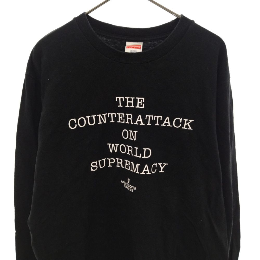 SUPREME (シュプリーム) 18SS×UNDERCOVER Public Enemy Counterattack L/S Tee アンダーカバー  パブリックエネミー ロングスリーブTシャツ ロンT 長袖 ブラック - メルカリ