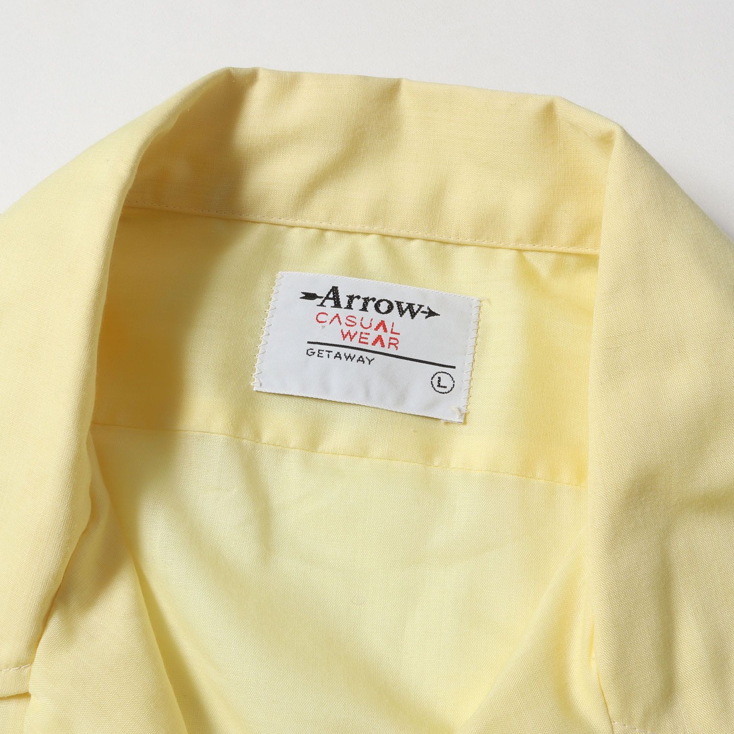 Arrow アロー イエロー 半袖シャツ L ヴィンテージ 中古・古着通販】ARROW (アロー) ［古着］ヴィンテージオープン
