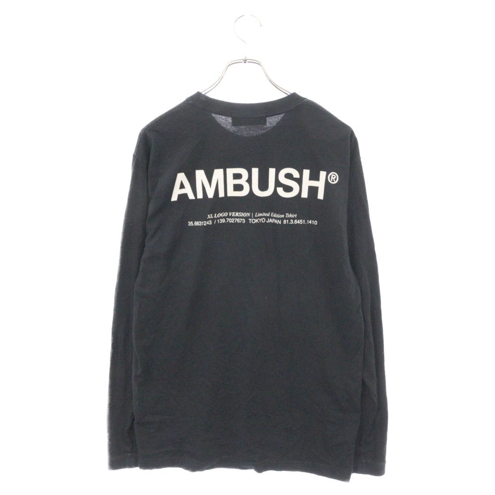 AMBUSH ロンT L AMBUSH (アンブッシュ) バックロゴプリント長袖Tシャツ ロング