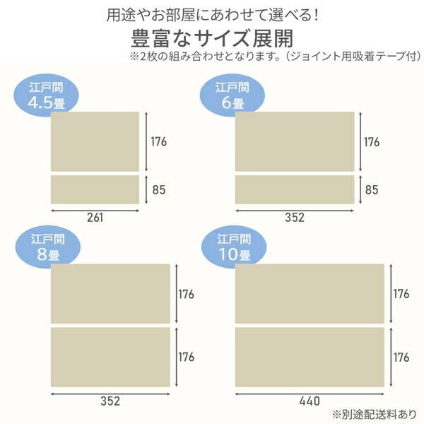 防水撥水抗菌フローリングクッションフロア 約182×300cm