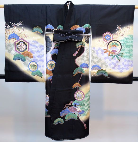 お宮参り 産着 男児 男の子 正絹 のしめ 豪華絢爛 金刺繍 着物 祝着 初 