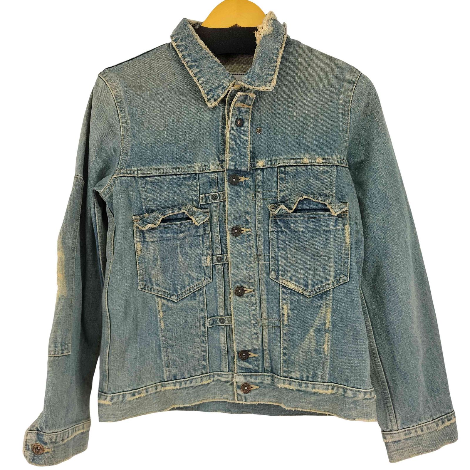 ユーズドフルギ USED古着 OSSA MONDO 2ND リペア加工 デニムジャケット メンズ  3