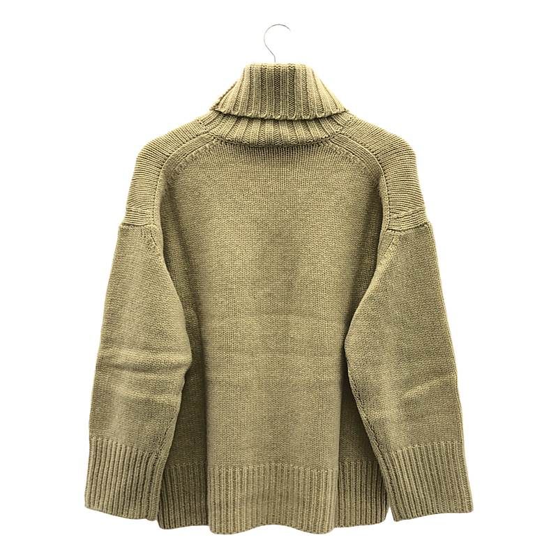 ギャルリーヴィー ファインウール タートルネック ライトベージュ