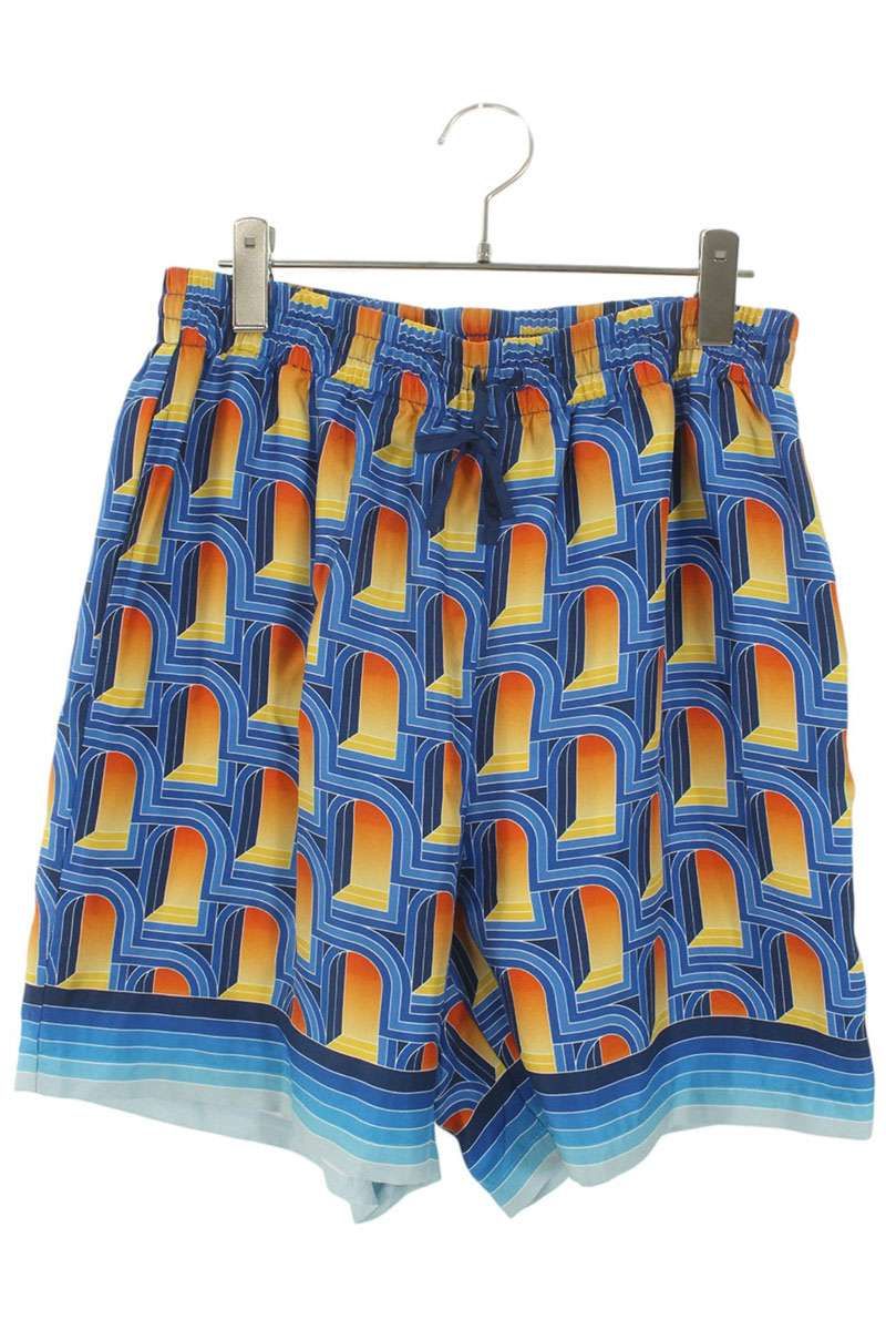 カサブランカ MS 23-TR-012 シルク総柄ハーフパンツ メンズ M