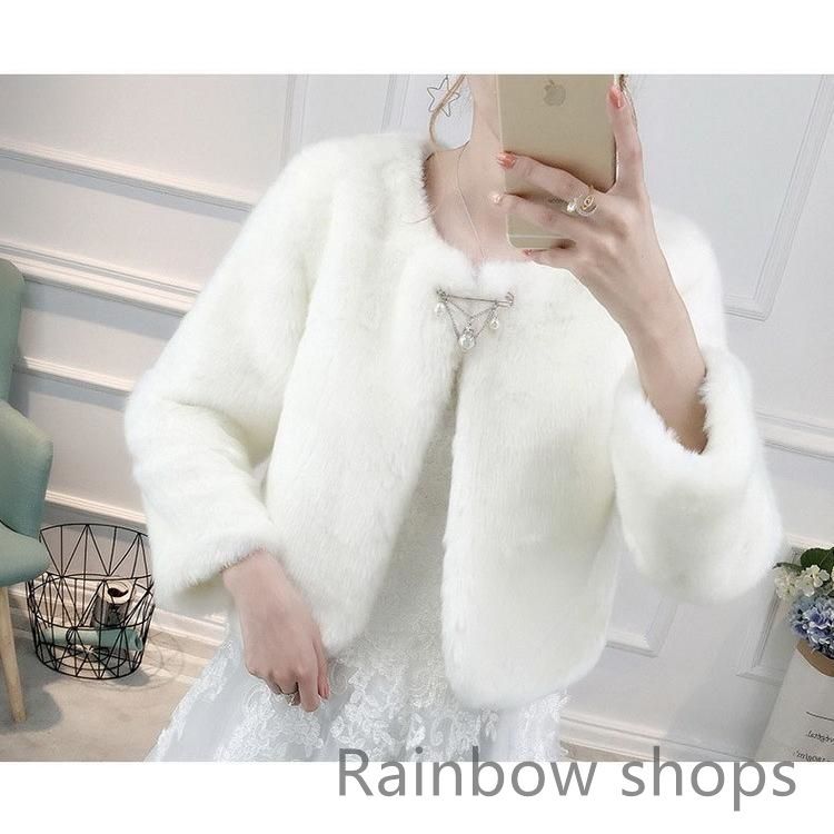 新品未使用】秋冬 防寒ボレロ コート かわいいボレロ 結婚式 ボレロ 