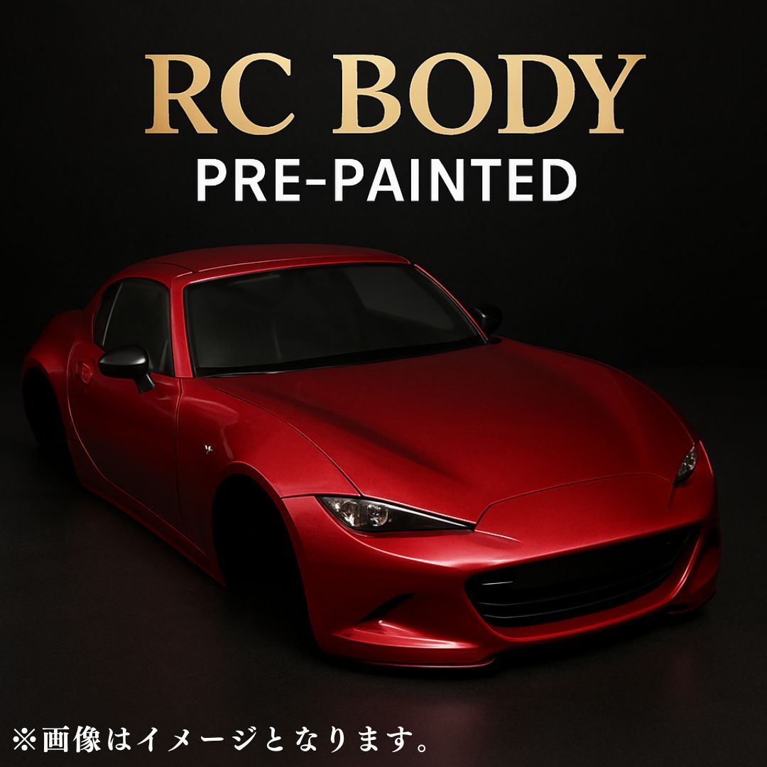 塗装済 ロードスター スペアボディ キャンディレッド Mシャーシ タミヤ ボディ ラジコン 51583_4C