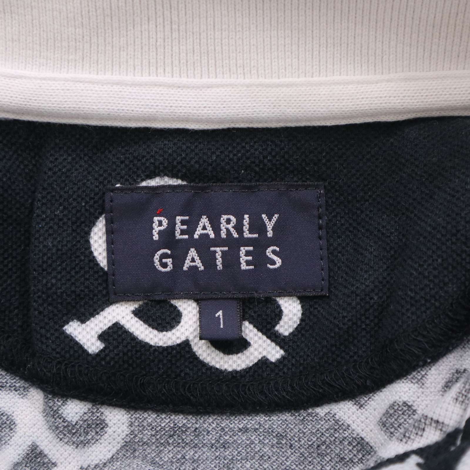 サマーセール!!パーリーゲイツ【新品】総柄ロゴグラフィック PEARLY GATES パーリーゲイツ ゴルフ 春夏☆ 半袖 PG 総柄 ロゴ