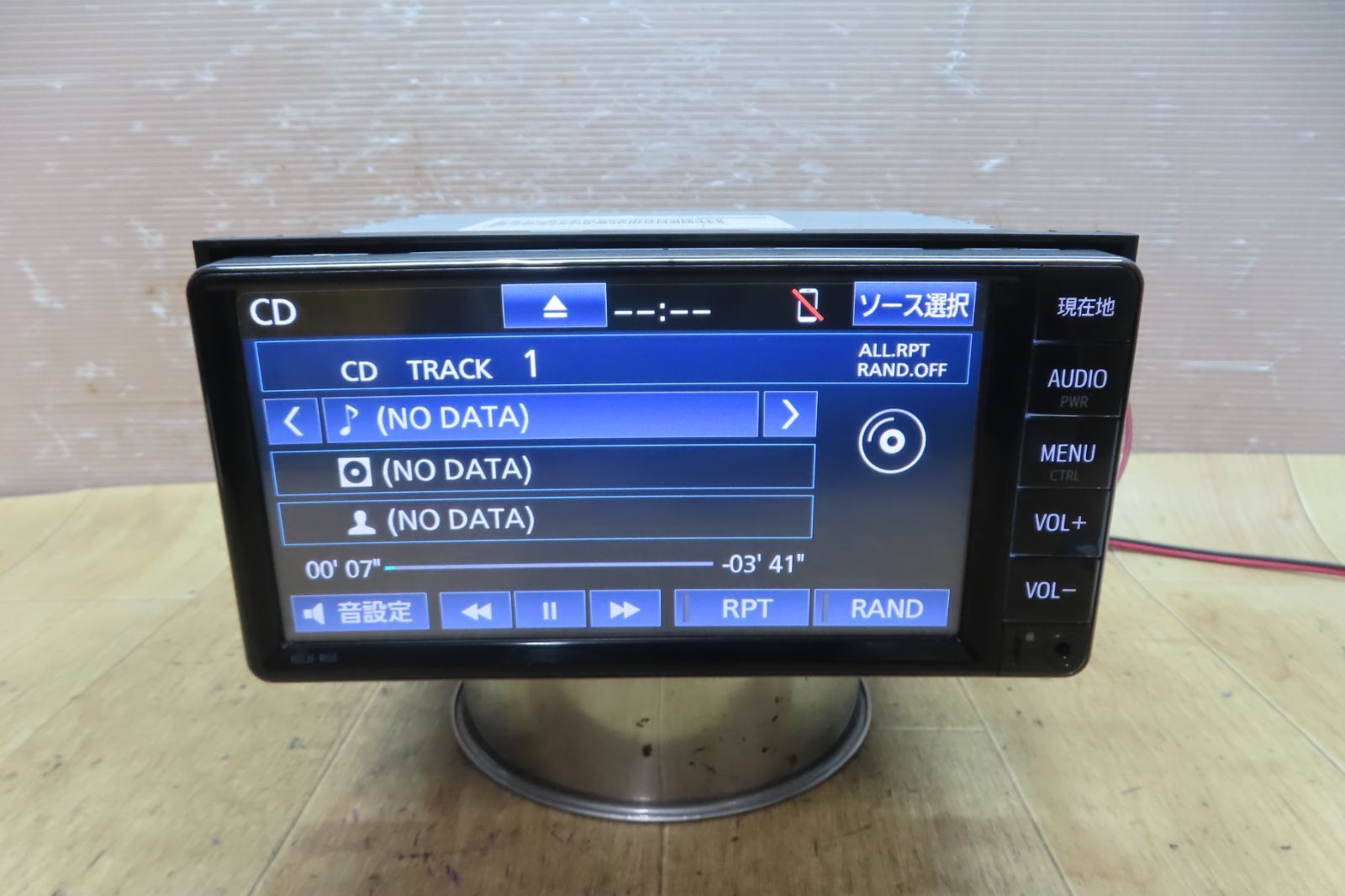 地図2018年 F4309 トヨタ純正 NSCN-W68 SDナビ 地デジTVワンセグ内蔵 Bluetooth内蔵 CD再生OK 本体のみ BRIGHTFACE_UK