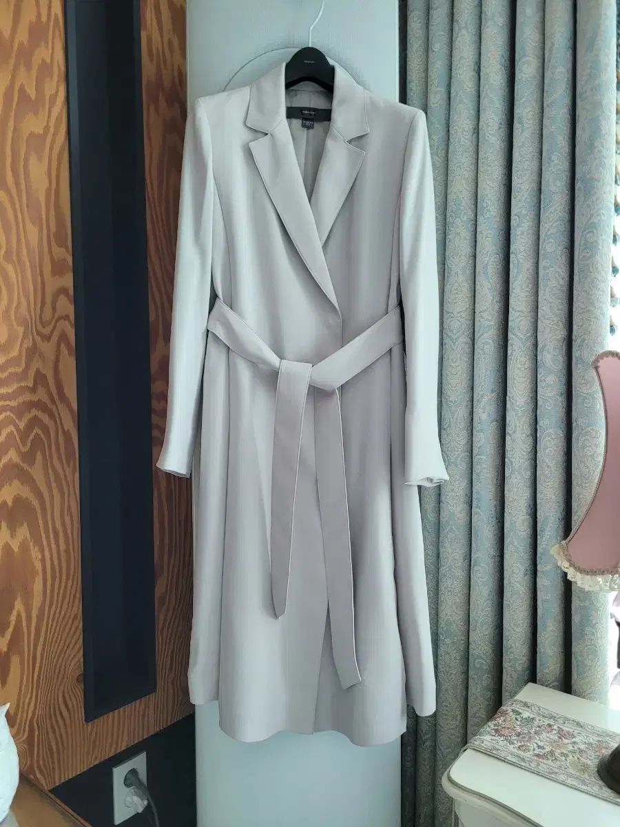 アイボリー色 レディース スーツ ロング ジャケット - ズボン WWW_MORNINGWALKER_COM