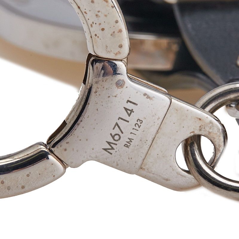 ルイ ヴィトン ラゲージタグ キーホルダー キーリング M67141 シルバー  