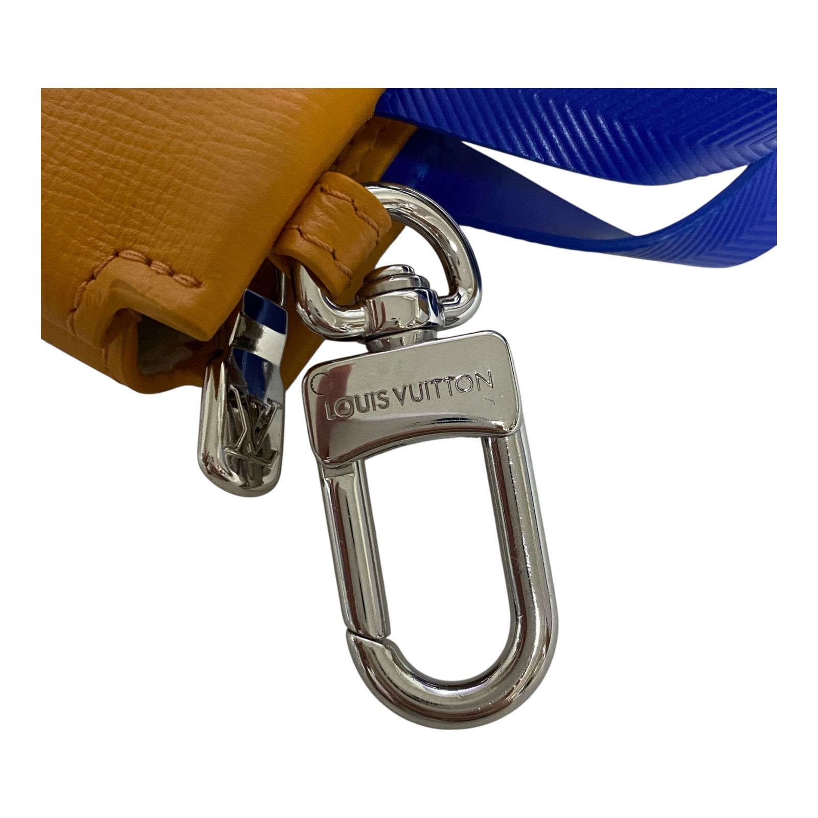 中古品】LOUIS VUITTON バッグチャーム レザー バッグチャーム LV ミニ