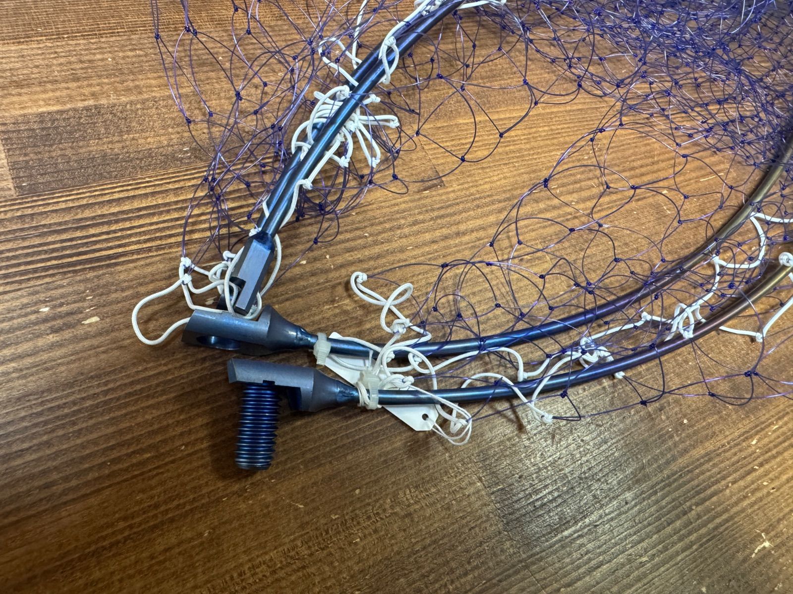 玉網・ランディングネット 60cm家具・インテリア 昌栄 アジャスターワイヤービク テグス網(角度調整・ケース付) NO.795 底