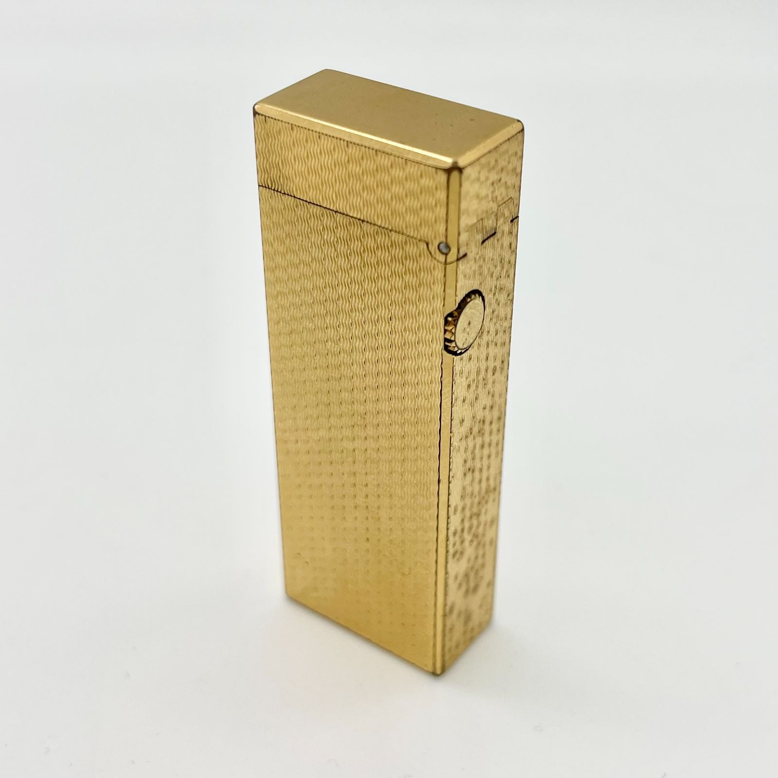 着火未確認】dunhill ダンヒル ローラー ガスライター ゴールドカラー 