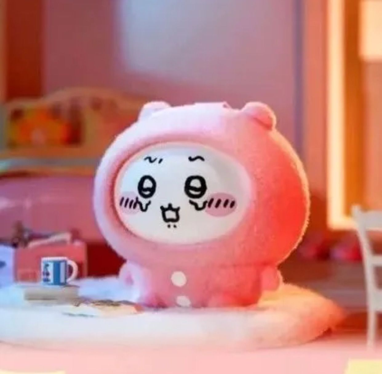 海外 6種 コンプリートセット 1BOX ちいかわ パジャマパーティーズ フェイスチェンジシリーズ