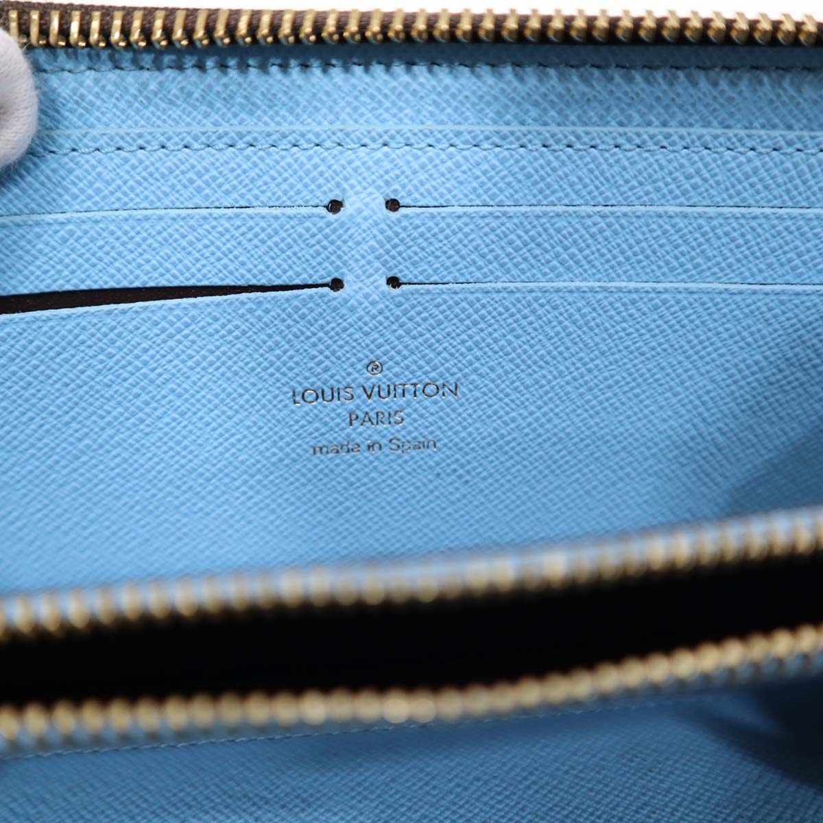 [SALE]ヴィトン Vuitton ポルトフォイユ・クレマンス ブルー ルイヴィトン LOUIS VUITTON 長財布 モノグラム・アンプラント
