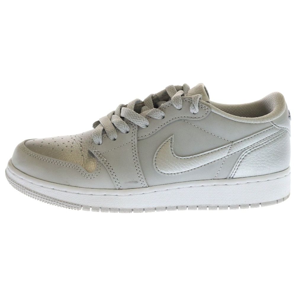 NIKE ナイキ AIR JORDAN 1 RETRO LOW OG METALLIQUE SILVER エアジョーダン1 メタリックシルバー US6Y|24cm CZ0858-002 レディース