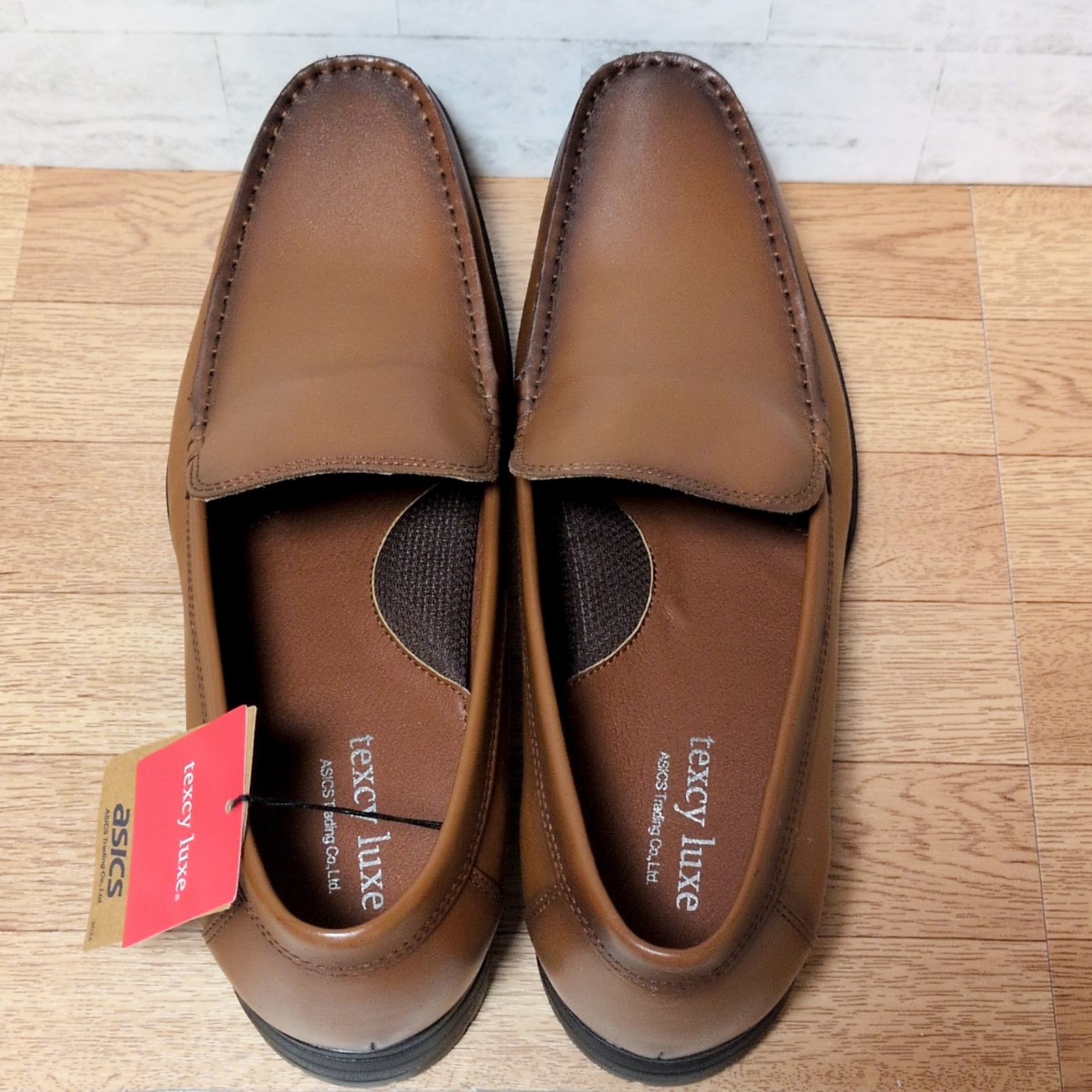  texcy luxe メンズビジネスシューズ 本革 26.0 cm EEE ブラウン ドレス ビジネスシューズ ブーツ 革靴