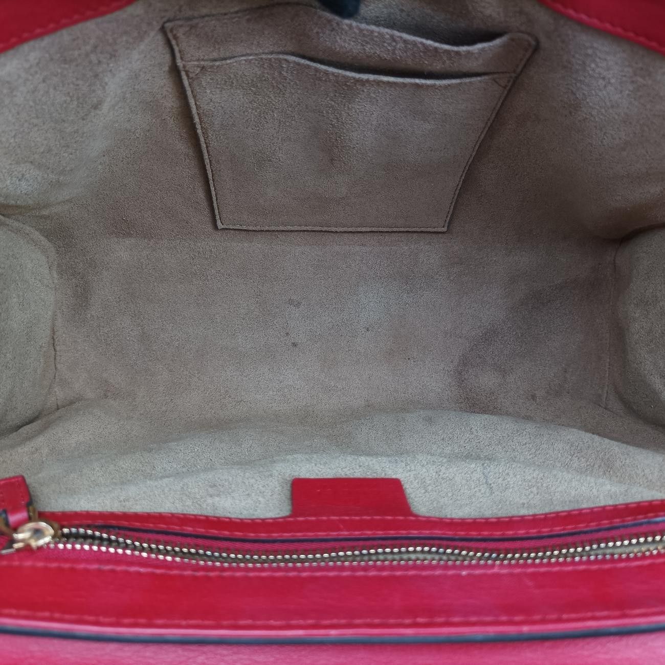 グッチGucciパドロックベージュ×レッド×マルチ