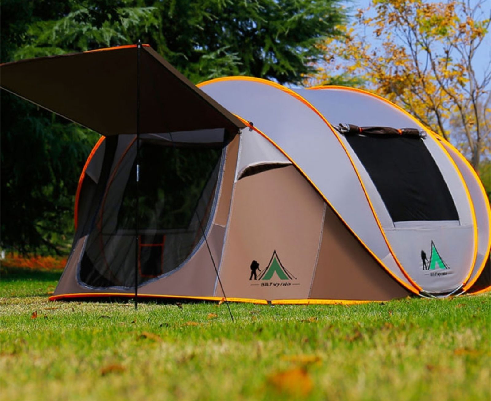代引き不可】 テント ドーム型テント 紫外線防止 軽量 5-8人用 ポップアップテント 大型 テント/タープ 