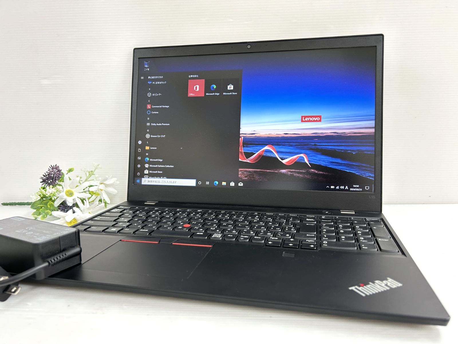 【美品 15.6インチ】Lenovo ThinkPad L15 Gen2 20X4S1XL00『第11世代 Core i5(1135G7) 2.4GHz/RAM:8GB/HDD:500GB』Win10Pro 動作品