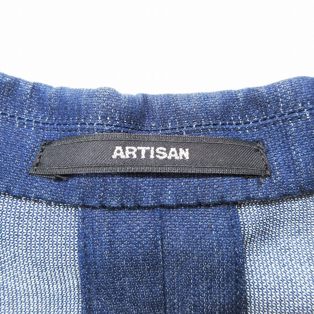 ARTISAN アルチザン デニム調 テーラード ジャケット 2B ブレザー 