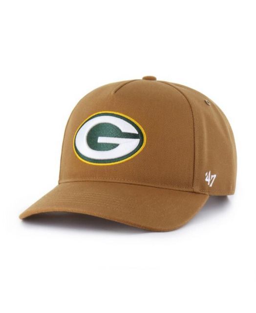 送料無料 47ブランド レディース 帽子 アクセサリー x Carhartt Men s Brown Green Bay Packers Hitch Adjustable Hat Brown
