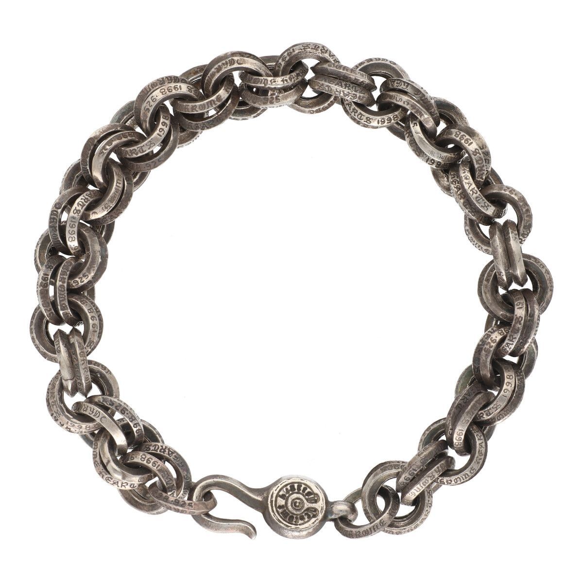 ［クロムハーツ］DOUBLE B RING ダブルBリング シルバーブレスレット Chrome Hearts - クロムハーツ 2 DOUBLE B RING/ダブルBリング