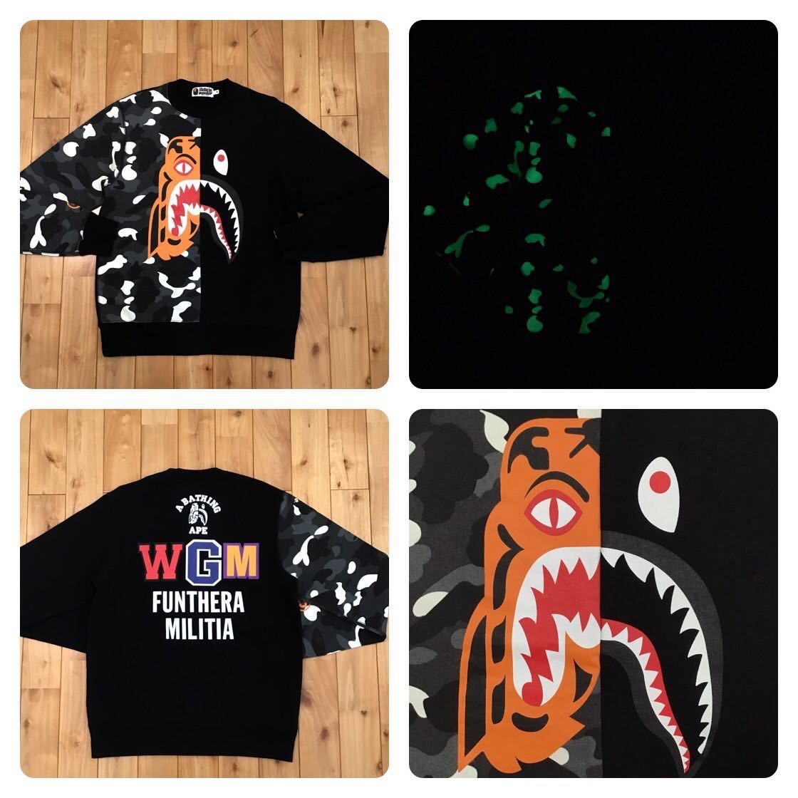 BAPE tiger shark スウェット ベイプ 000000006760 - メルカリ 