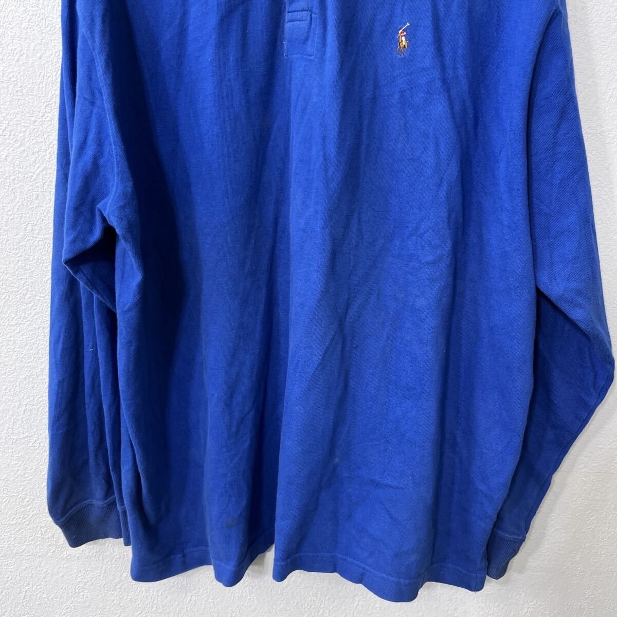 POLO RALPH LAUREN 長袖 ラガーシャツ XL ブルー ポロ ラルフ