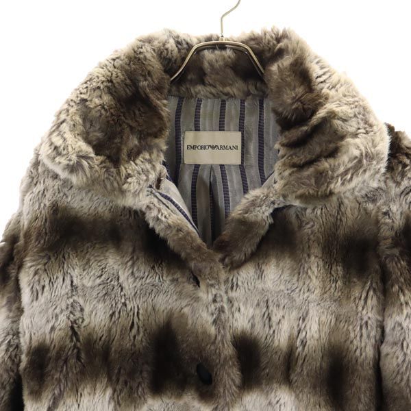 EMPORIO ARMANI 毛皮コート グレー系 EMPORIO ARMANI 毛皮コート グレー系