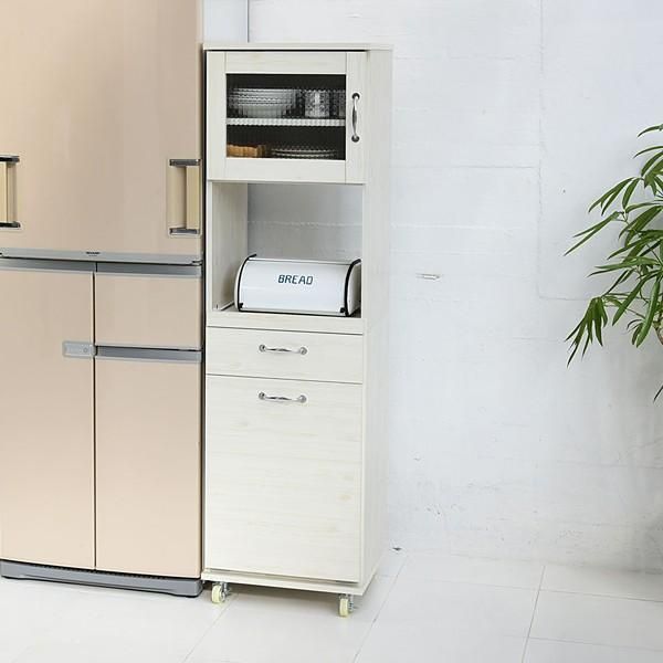 食器棚 コンパクト レンジ台 レンジラック ダストボックス ストッカー 幅45 ゴミ箱 分別 キッチン 収納 すき間 収納棚 一人暮らし ワンルーム 新生活 【jpk-fll-0070】