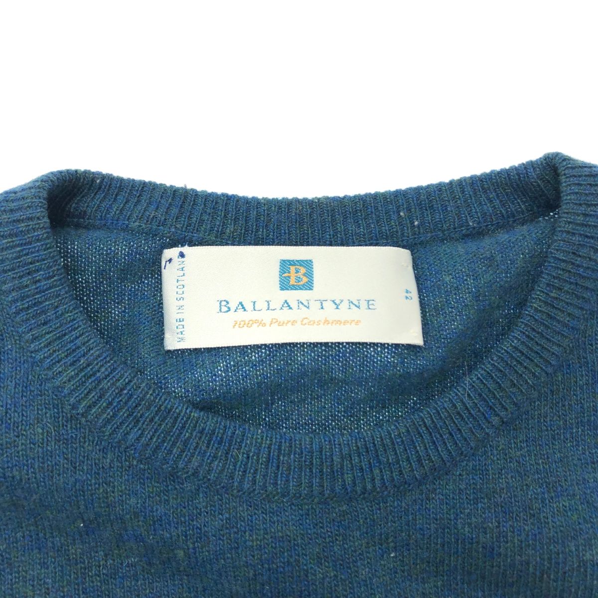 BALLANTYNE バランタイン カシミヤクルーネックニット サイズ:42 