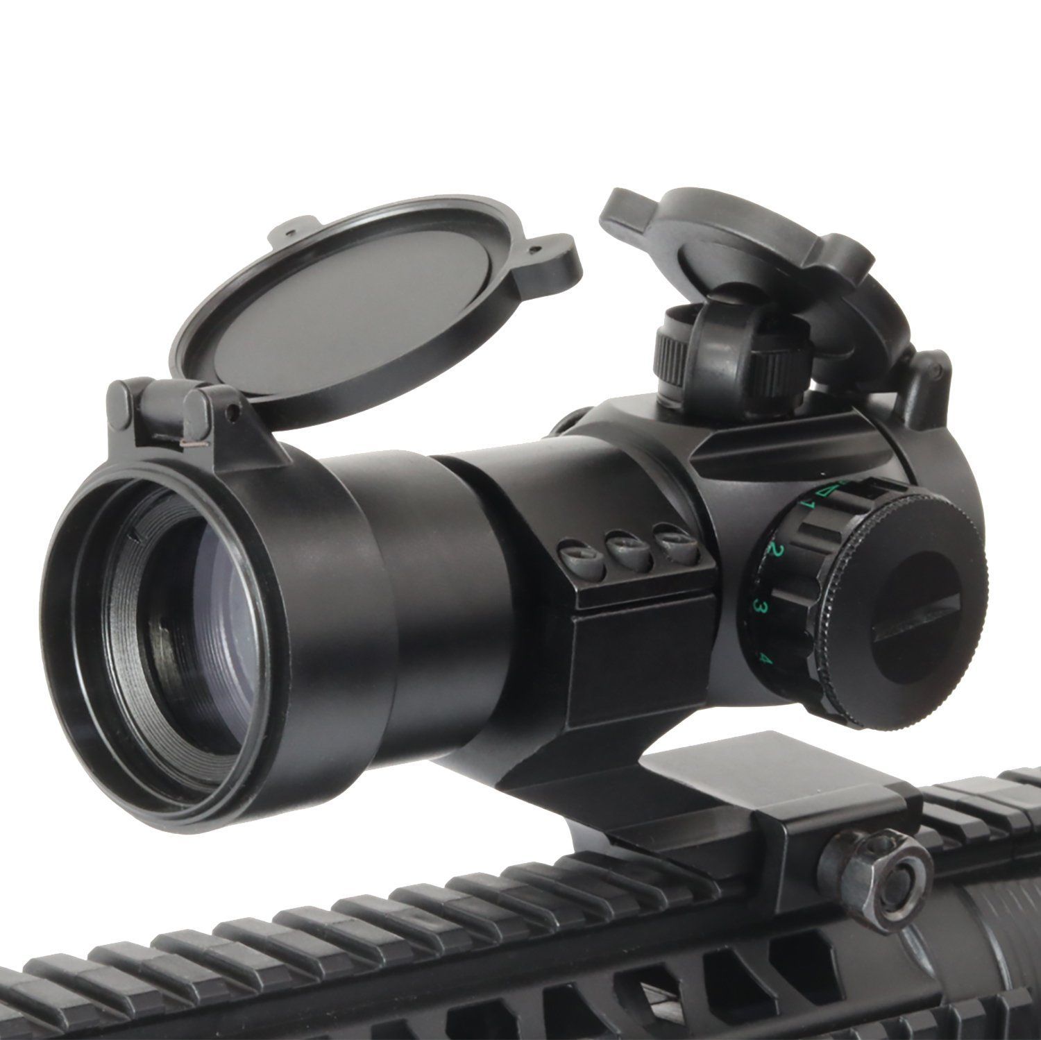 照準器 ドットサイト : 0 赤&frasl;緑ダットサイト 20ｍｍ レッド&frasl;グリーンドットサイト1×40RD MOA ダットサイト Trirock | T-1タイプ ドットサイト20mmレール対応 サバゲー照準器 20mmレール対応 マルチ
