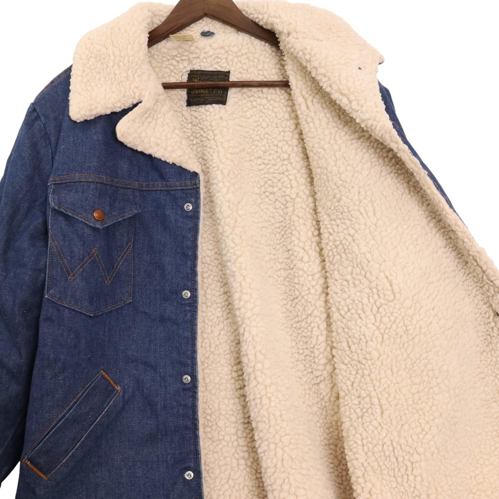 70年代 USA製 Wrangler ラングラー WRANGE COAT ランチコート デニム 